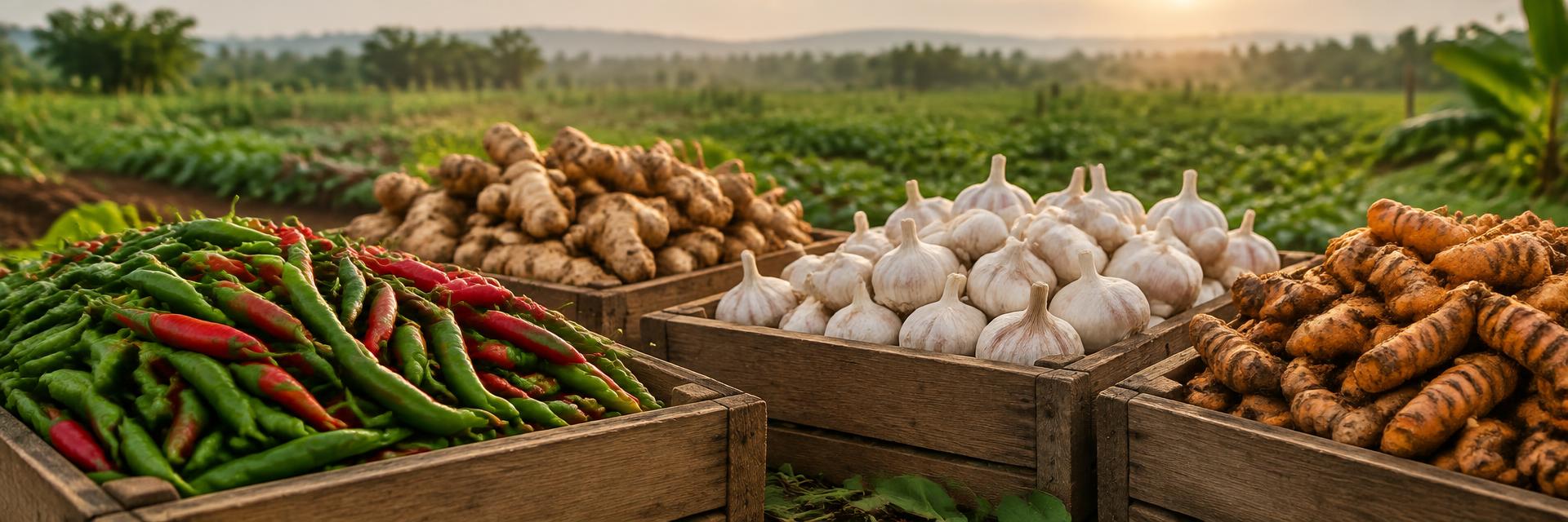 Fresh Indian vegetables and agricultural produce