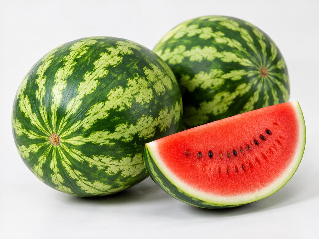 Fresh whole watermelons